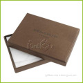 Brown Paper Cardboard Box with Debossed Logo and PE Paper Insert